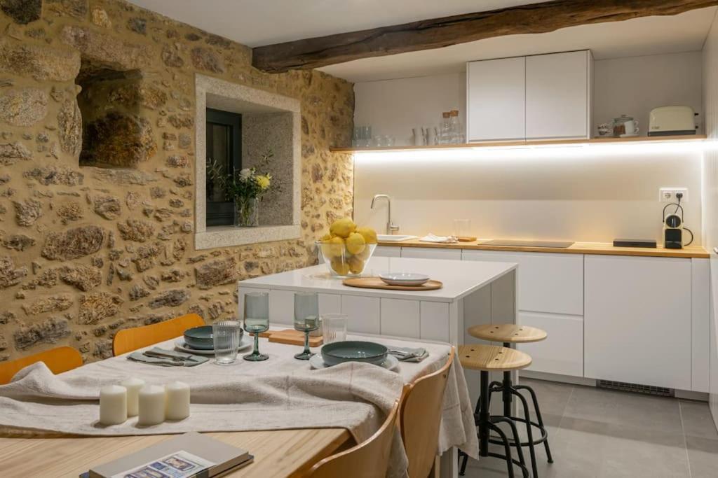 A Casa De Abaixo, Aloxamento Rural Villa Vedra Bagian luar foto